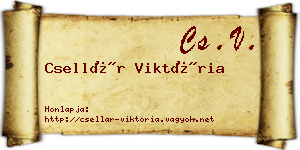 Csellár Viktória névjegykártya